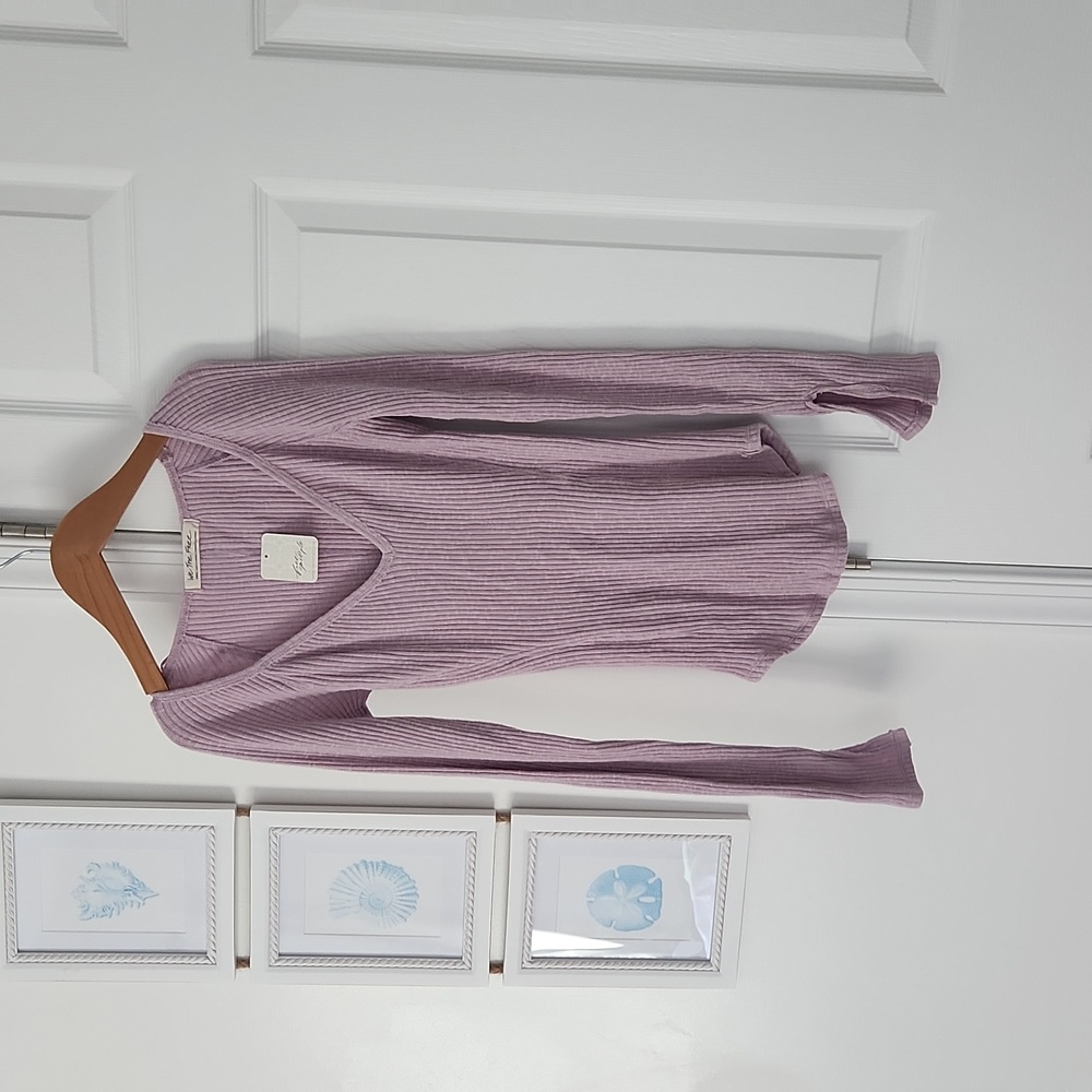 Free People - We The Free Passing Thru Layering Tee, Fragrant Lilac, Size S, NWT